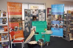 Shelterbox on display at Bo'ness Academy, 29th January 2020.